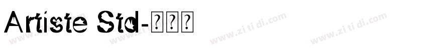 Artiste Std字体转换